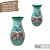 Vaso de Porcelana para Flores Jarro de Louça Grande Ampulheta 19 cm Pintado à Mão FLORAL AZALEIAS SILVESTRE ROSA - Imagem 2