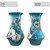Vaso de Porcelana para Flores Jarro de Louça Grande Oriental 19 cm Pintado à Mão FLORAL AZALEIA BRANCA - Imagem 3