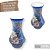 Vaso de Porcelana para Flores Jarro de Louça Grande Oriental 19 cm Pintado à Mão FLORAL ROSAS BRANCA ROSA - Imagem 2