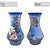 Vaso de Porcelana para Flores Jarro de Louça Grande Oriental 19 cm Pintado à Mão FLORAL ROSAS BRANCA ROSA - Imagem 3