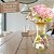 Vaso de Porcelana para Flores Jarro de Louça Grande Oriental 19 cm Pintado à Mão FLORAL AZALEIAS BRANCA AMARELA ROSA - Imagem 5