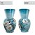 Vaso de Porcelana para Flores Jarro de Louça Grande Abacaxi 19 cm Pintado à Mão FLORAL AZALEIA BRANCA - Imagem 3