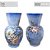 Vaso de Porcelana para Flores Jarro de Louça Grande Abacaxi 19 cm Pintado à Mão FLORAL ROSAS BRANCA ROSA - Imagem 3