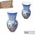 Vaso de Porcelana para Flores Jarro de Louça Grande Abacaxi 19 cm Pintado à Mão FLORAL ROSAS BRANCA ROSA - Imagem 2