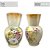 Vaso de Porcelana para Flores Jarro de Louça Grande Abacaxi 19 cm Pintado à Mão FLORAL AZALEIAS BRANCA AMARELA ROSA - Imagem 3