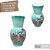 Vaso de Porcelana para Flores Jarro de Louça Grande Abacaxi 19 cm Pintado à Mão FLORAL AZALEIAS SILVESTRE ROSA - Imagem 2
