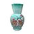 Vaso de Porcelana para Flores Jarro de Louça Grande Abacaxi 19 cm Pintado à Mão FLORAL AZALEIAS SILVESTRE ROSA - Imagem 1