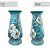 Vaso de Porcelana para Flores Jarro de Louça Grande Delgado 19 cm Pintado à Mão FLORAL AZALEIA BRANCA - Imagem 4