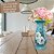 Vaso de Porcelana para Flores Jarro de Louça Grande Delgado 19 cm Pintado à Mão FLORAL AZALEIA BRANCA - Imagem 6