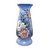 Vaso de Porcelana para Flores Jarro de Louça Grande Delgado 19 cm Pintado à Mão FLORAL ROSAS BRANCA ROSA - Imagem 1