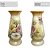Vaso de Porcelana para Flores Jarro de Louça Grande Delgado 19 cm Pintado à Mão FLORAL AZALEIAS BRANCA AMARELA ROSA - Imagem 4