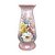 Vaso de Porcelana para Flores Jarro de Louça Grande Delgado 19 cm Pintado à Mão FLORAL ROSAS BRANCA ROSA AMARELA - Imagem 1