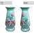 Vaso de Porcelana para Flores Jarro de Louça Grande Delgado 19 cm Pintado à Mão FLORAL AZALEIAS SILVESTRE ROSA - Imagem 4