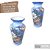 Vaso de Porcelana para Flores Jarro de Louça Grande Flamingo 19 cm Pintado à Mão FLORAL ROSAS BRANCA ROSA - Imagem 3