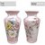 Vaso de Porcelana para Flores Jarro de Louça Grande Flamingo 19 cm Pintado à Mão FLORAL ROSAS BRANCA ROSA AMARELA - Imagem 4