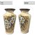 Vaso de Porcelana para Flores Jarro de Louça Grande Flamingo 19 cm Pintado à Mão FLORAL MARGARIDAS BRANCA - Imagem 4