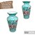 Vaso de Porcelana para Flores Jarro de Louça Grande Flamingo 19 cm Pintado à Mão FLORAL AZALEIAS SILVESTRE ROSA - Imagem 3