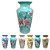 Vaso de Porcelana para Flores Jarro de Louça Grande Flamingo 19 cm Pintado à Mão FLORAL AZALEIAS SILVESTRE ROSA - Imagem 2