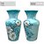Vaso de Porcelana para Flores Jarro de Louça Grande Ornato 19 cm Pintado à Mão FLORAL AZALEIA BRANCA - Imagem 4