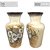 Vaso de Porcelana para Flores Jarro de Louça Grande Ornato 19 cm Pintado à Mão FLORAL MARGARIDAS BRANCA - Imagem 4