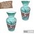 Vaso de Porcelana para Flores Jarro de Louça Grande Ornato 19 cm Pintado à Mão FLORAL AZALEIAS SILVESTRE ROSA - Imagem 3