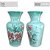 Vaso de Porcelana para Flores Jarro de Louça Grande Ornato 19 cm Pintado à Mão FLORAL AZALEIAS SILVESTRE ROSA - Imagem 4