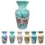 Vaso de Porcelana para Flores Jarro de Louça Grande Ornato 19 cm Pintado à Mão FLORAL AZALEIAS SILVESTRE ROSA - Imagem 2