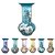 Vaso de Porcelana para Flores Jarro de Louça Grande Boho 19 cm Pintado à Mão FLORAL AZALEIA BRANCA - Imagem 2