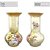 Vaso de Porcelana para Flores Jarro de Louça Grande Boho 19 cm Pintado à Mão FLORAL AZALEIAS BRANCA AMARELA ROSA - Imagem 4