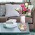 Vaso de Porcelana para Flores Jarro de Louça Grande Boho 19 cm Pintado à Mão FLORAL ROSAS BRANCA ROSA AMARELA - Imagem 5