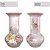 Vaso de Porcelana para Flores Jarro de Louça Grande Boho 19 cm Pintado à Mão FLORAL ROSAS BRANCA ROSA AMARELA - Imagem 4