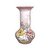Vaso de Porcelana para Flores Jarro de Louça Grande Boho 19 cm Pintado à Mão FLORAL ROSAS BRANCA ROSA AMARELA - Imagem 1