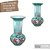 Vaso de Porcelana para Flores Jarro de Louça Grande Boho 19 cm Pintado à Mão FLORAL AZALEIAS SILVESTRE ROSA - Imagem 3