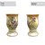 Vaso de Porcelana para Flores Jarro de Louça Médio Taça 13 cm Pintado à Mão AZALEIAS AMARELA ROSA - Imagem 4