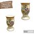 Vaso de Porcelana para Flores Jarro de Louça Médio Taça 13 cm Pintado à Mão AZALEIAS AMARELA ROSA - Imagem 3