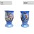 Vaso de Porcelana para Flores Jarro de Louça Médio Taça 13 cm Pintado à Mão ROSAS BRANCA ROSA - Imagem 4