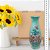 Vaso de Porcelana para Flores Jarro de Louça Médio Solitário 17 cm Pintado à Mão Pintado à Mão AZALEIAS SILVESTRE ROSA - Imagem 5