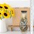 Vaso de Porcelana para Flores Jarro de Louça Médio Solitário 17 cm Pintado à Mão MARGARIDAS BRANCA - Imagem 5