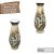 Vaso de Porcelana para Flores Jarro de Louça Médio Solitário 17 cm Pintado à Mão MARGARIDAS BRANCA - Imagem 3