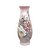 Vaso de Porcelana para Flores Jarro de Louça Médio Solitário 17 cm Pintado à Mão ROSAS BRANCA ROSA - Imagem 1