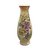 Vaso de Porcelana para Flores Jarro de Louça Médio Solitário 17 cm Pintado à Mão AZALEIAS AMARELA ROSA - Imagem 1