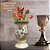 Vaso de Porcelana para Flores Jarro de Louça Médio Taça 13 cm Pintado à Mão MARGARIDAS BRANCA - Imagem 6