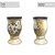 Vaso de Porcelana para Flores Jarro de Louça Médio Taça 13 cm Pintado à Mão MARGARIDAS BRANCA - Imagem 4