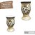 Vaso de Porcelana para Flores Jarro de Louça Médio Taça 13 cm Pintado à Mão MARGARIDAS BRANCA - Imagem 3