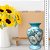 Vaso de Porcelana para Flores Jarro de Louça Médio Bojudo 13 cm Pintado à Mão AZALEIA BRANCA - Imagem 5