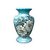 Vaso de Porcelana para Flores Jarro de Louça Médio Bojudo 13 cm Pintado à Mão AZALEIA BRANCA - Imagem 1