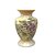 Vaso de Porcelana para Flores Jarro de Louça Médio Bojudo 13 cm Pintado à Mão FLORAL AZALEIAS AMARELA ROSA - Imagem 1