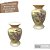 Vaso de Porcelana para Flores Jarro de Louça Médio Bojudo 13 cm Pintado à Mão FLORAL AZALEIAS AMARELA ROSA - Imagem 3