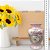 Vaso de Porcelana para Flores Jarro de Louça Médio Bojudo 13 cm Pintado à Mão FLORAL ROSAS BRANCA ROSA - Imagem 5