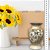 Vaso de Porcelana para Flores Jarro de Louça Médio Bojudo 13 cm Pintado à Mão FLORAL MARGARIDAS BRANCA - Imagem 5